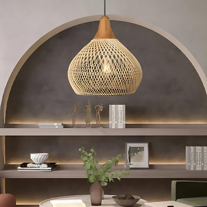 Yuji – Suspension en rotin Boho