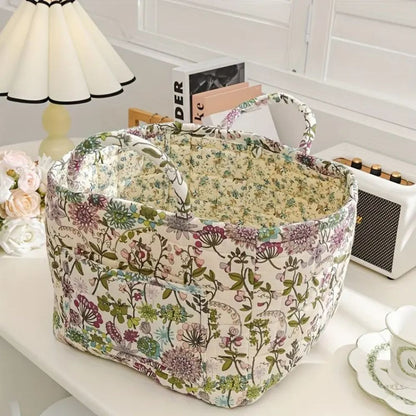 Yela – Panier en toile rustique