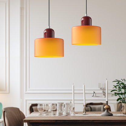 Gelly – Lampe Suspendue en Verre Rond dans le Style Cream Wind