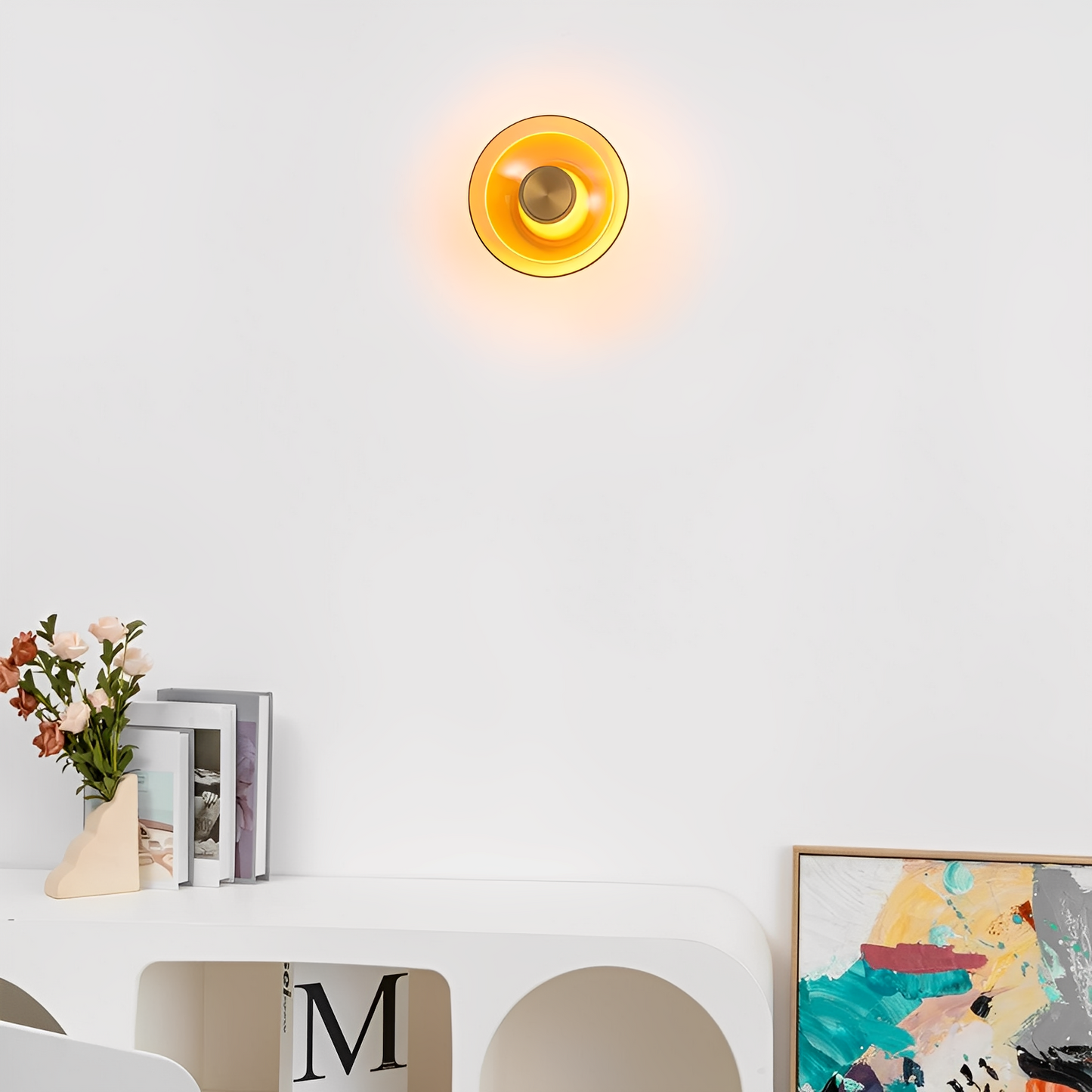 Isabella – Lampe Murale Simple Lanterne en Soie
