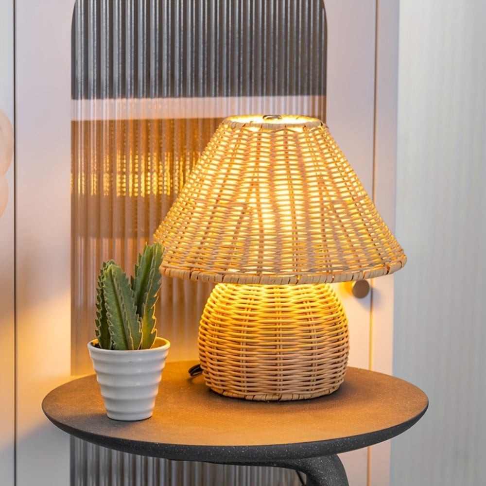 Noya – Lampe de table en rotin