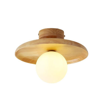 NatureZen – Lampe de plafond japonaise en matériaux naturels