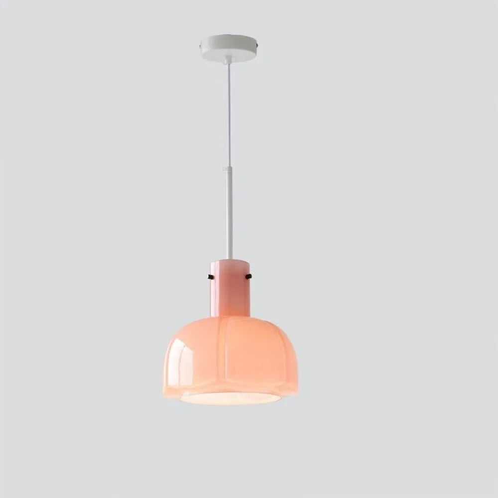 Lanie – Suspension Moderne en Verre et Fleurs