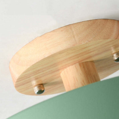 BoisLumineux – Plafonnier moderne en bois avec lumière LED intégrée