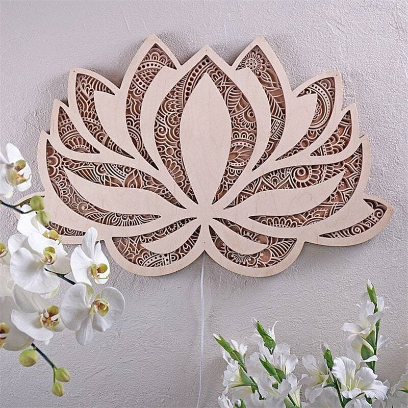 FleurLumière – Applique LED en forme de lotus