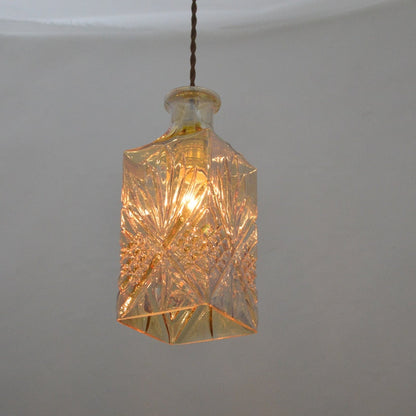 Elva – Lampe LED moderne en bouteille de verre