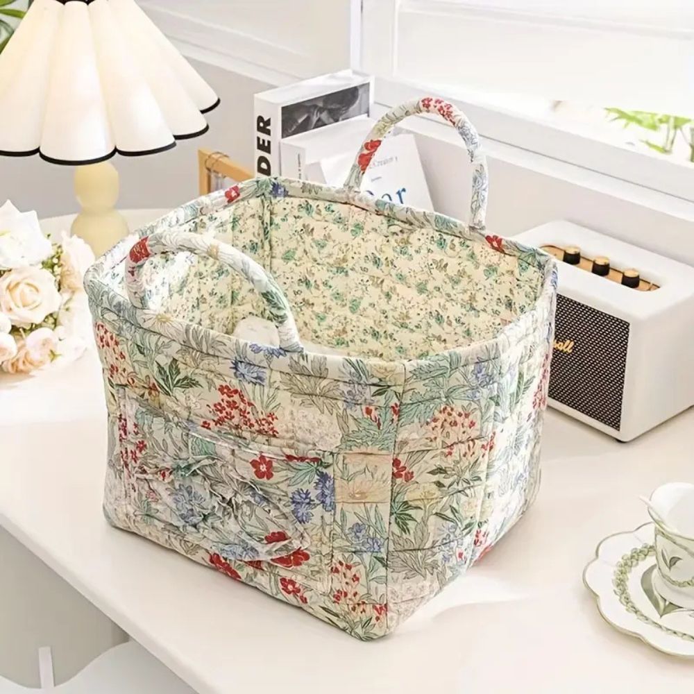 Yela – Panier en toile rustique