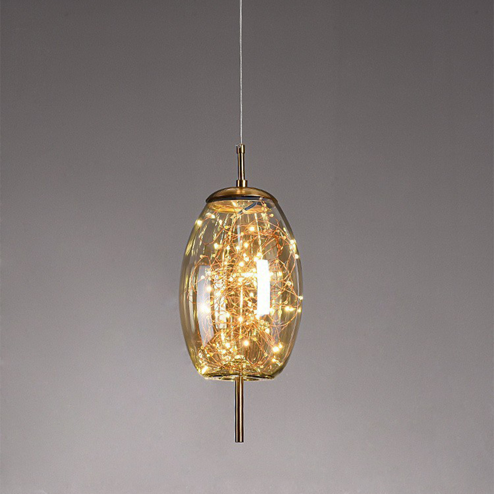Rio – Suspension en verre moderne