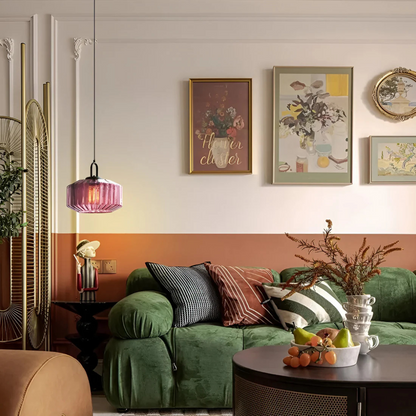 Vireon – Lampe suspendue en verre coloré de haute qualité
