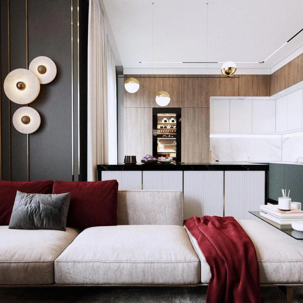 Aria – Applique Murale Moderne en Marbre