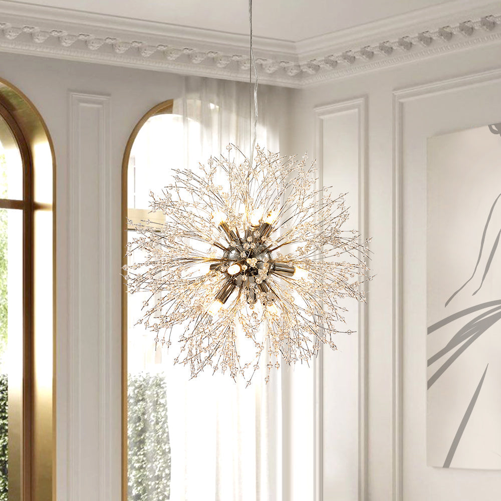 Nero – Lustre en cristal Dandelion