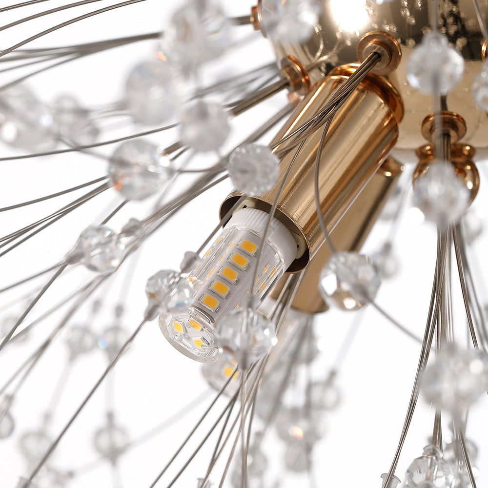 Nero – Lustre en cristal Dandelion