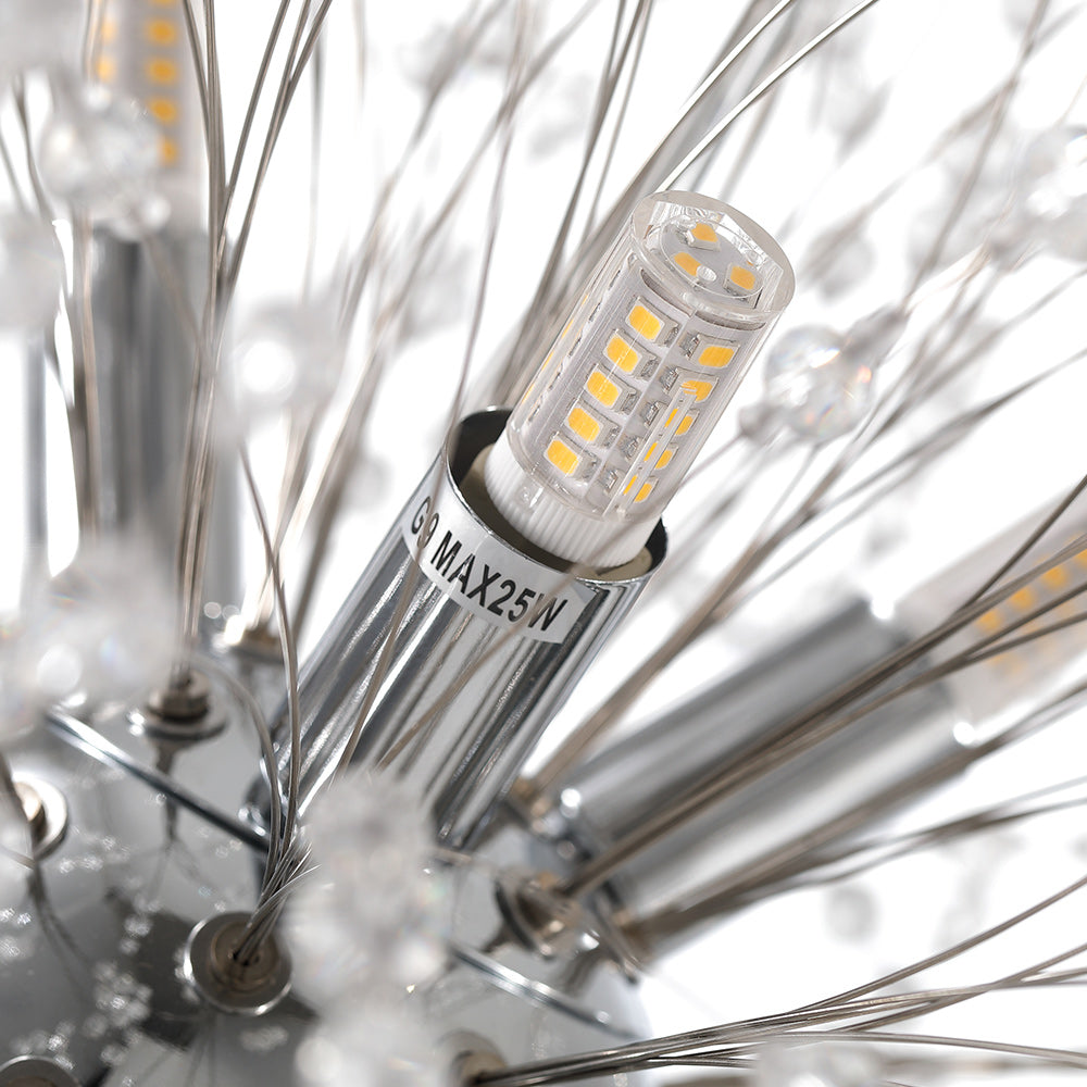 Nero – Lustre en cristal Dandelion