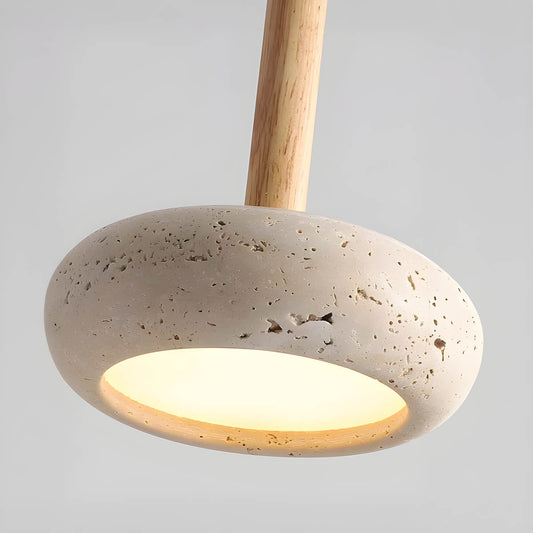 Osho – Suspension en véritable pierre de travertin pour accents élégants