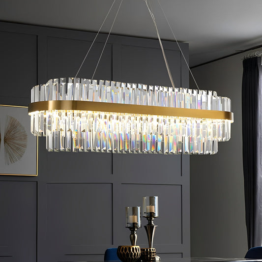 Elliot – Luxueuse Suspension en Cristal Postmoderne