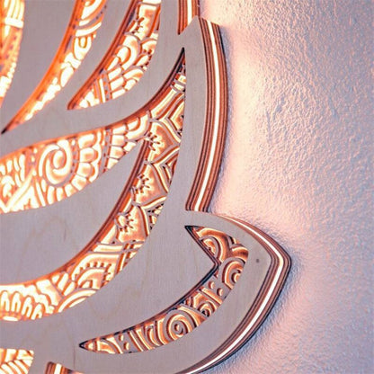 FleurLumière – Applique LED en forme de lotus