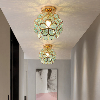 Vergara – Lampe de plafond en cristal simple