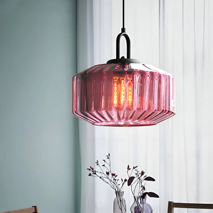 Vireon – Lampe suspendue en verre coloré de haute qualité