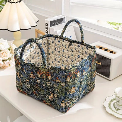 Yela – Panier en toile rustique
