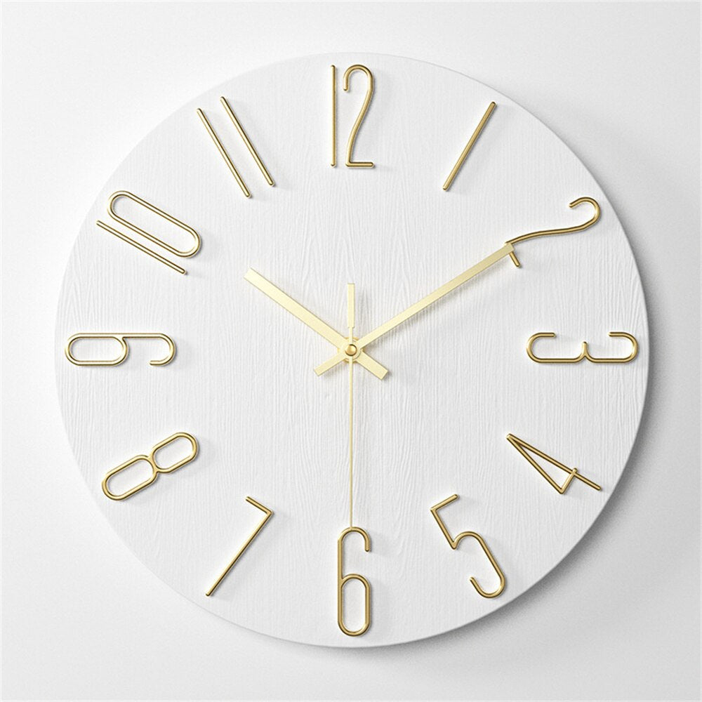 Rustom – Horloge murale de 12 pouces pour salon