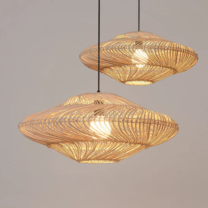 Rotana – Lampe suspendue vintage en rattan