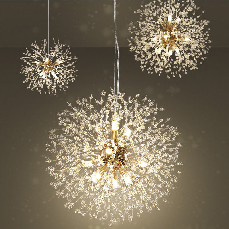 ClartéCristal – Suspension LED élégante avec effet de diffraction