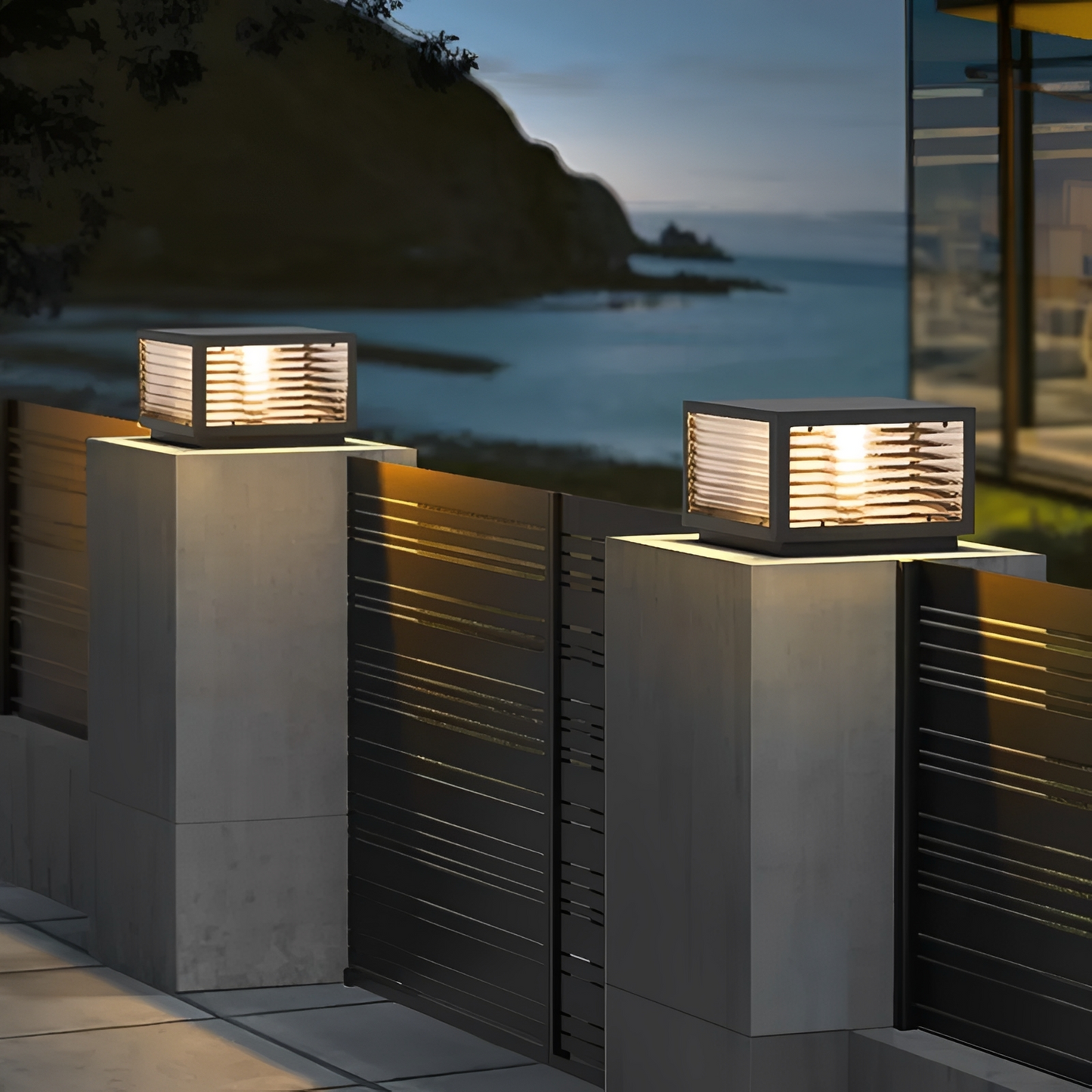 Solvian – Lampe LED solaire pour pilier et mur