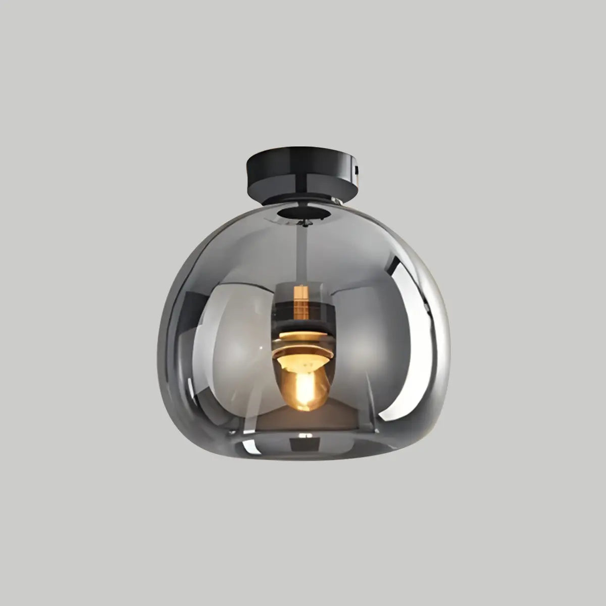 Akio – Plafonnier rond en verre