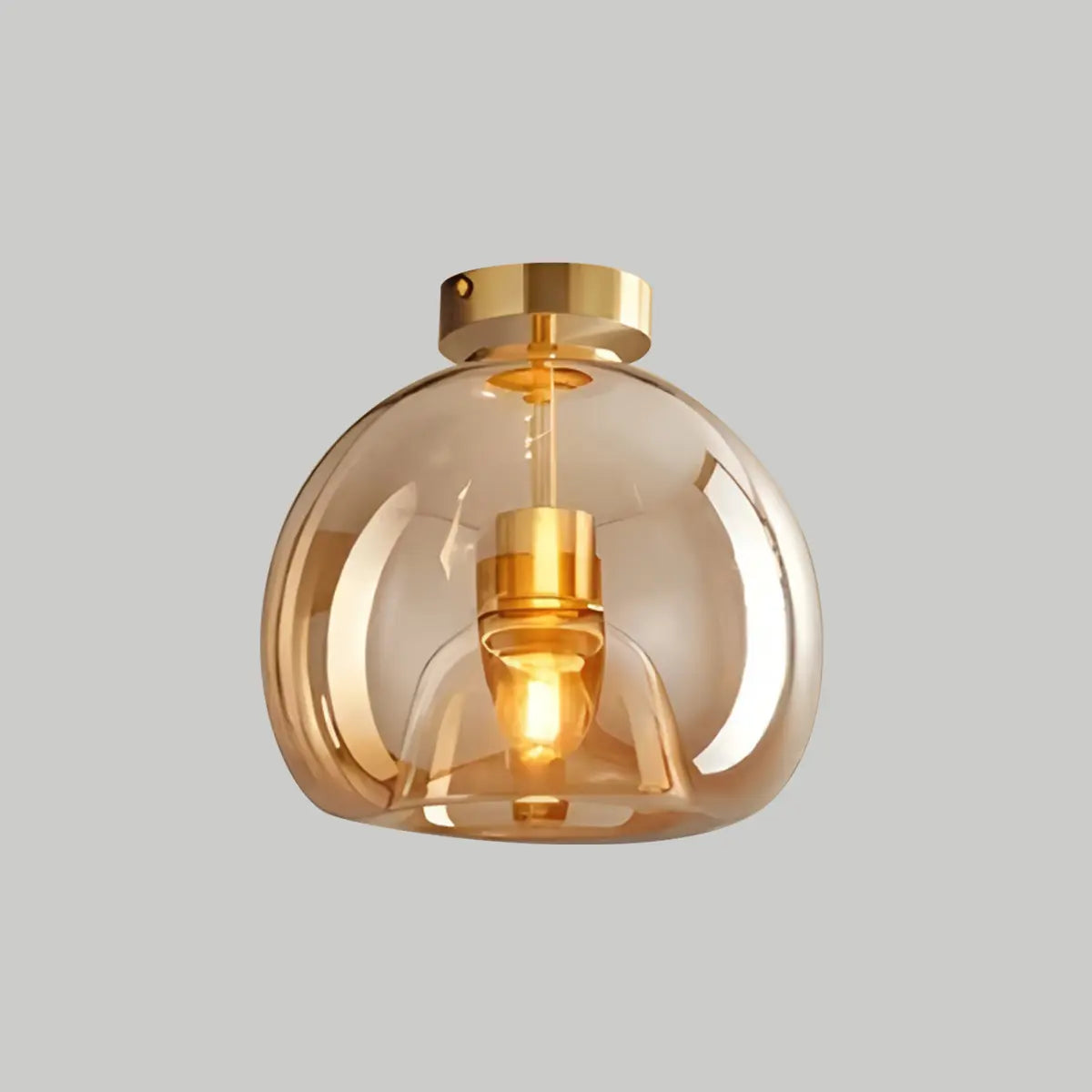 Akio – Plafonnier rond en verre
