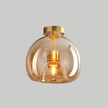 Akio – Plafonnier rond en verre