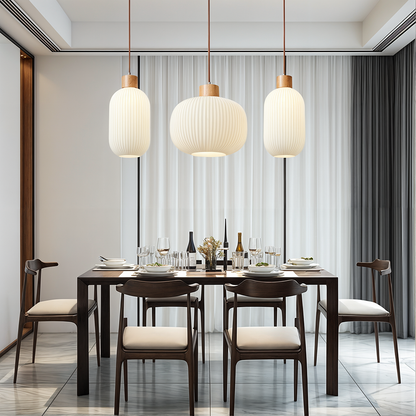 Akari – Suspension en verre japonais