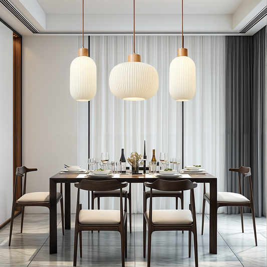 Akari – Suspension en verre japonais