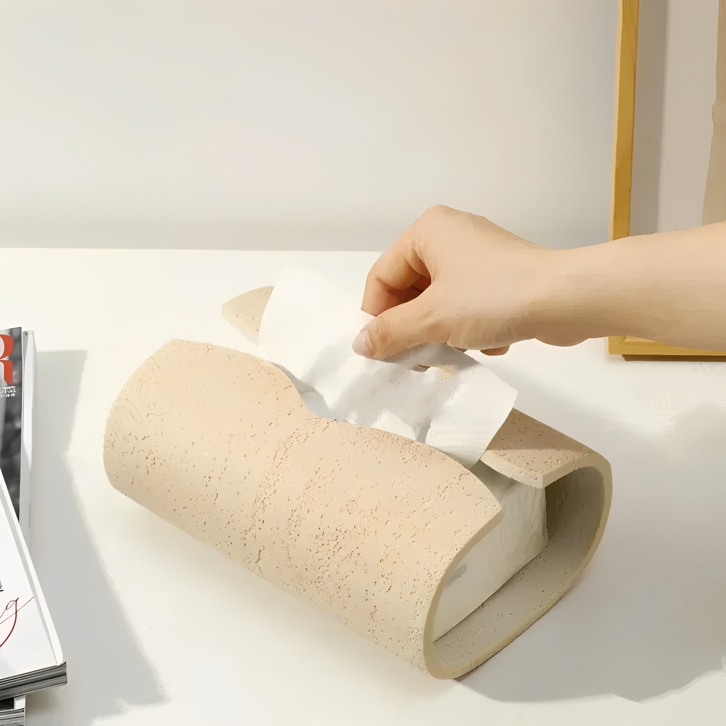 Aurea – Boîte à mouchoirs de luxe en résine