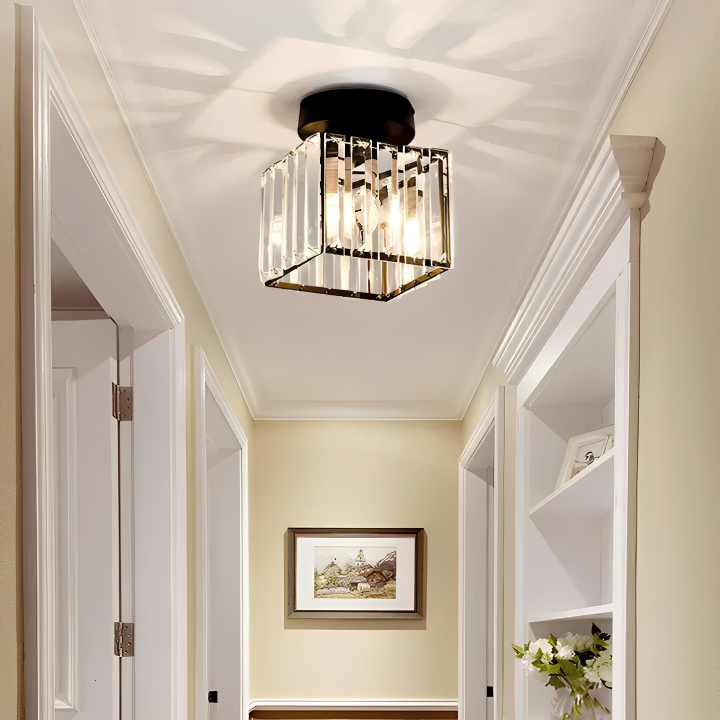 Tyrone – Lampe de plafond en cristal créative