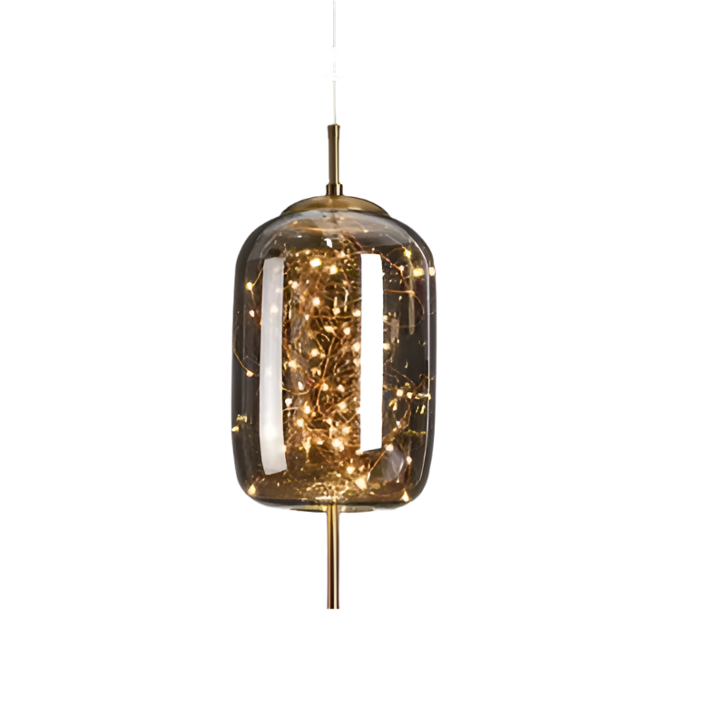 Ellyse – Suspension avec design en verre étincelant : L'élégance classique rencontre la magie moderne