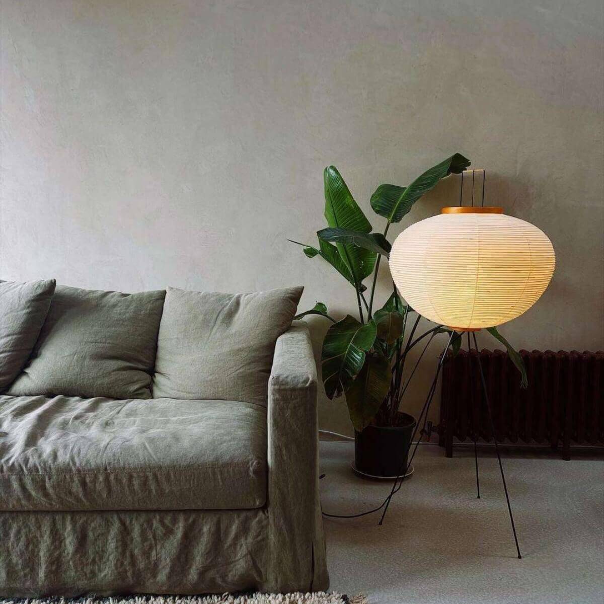 Yukari – Lampadaire en papier de riz