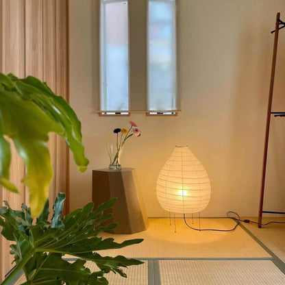 Satoshi – Lampe de table en papier de riz Wabi-Sabi