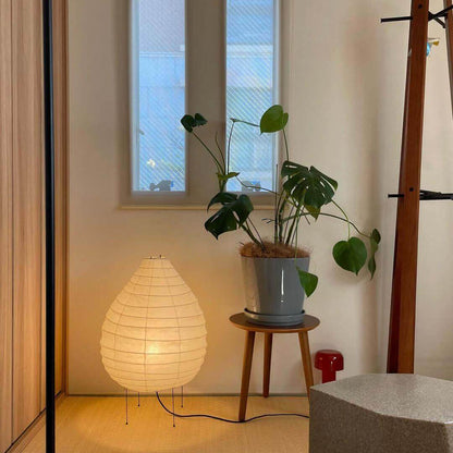 Satoshi – Lampe de table en papier de riz Wabi-Sabi