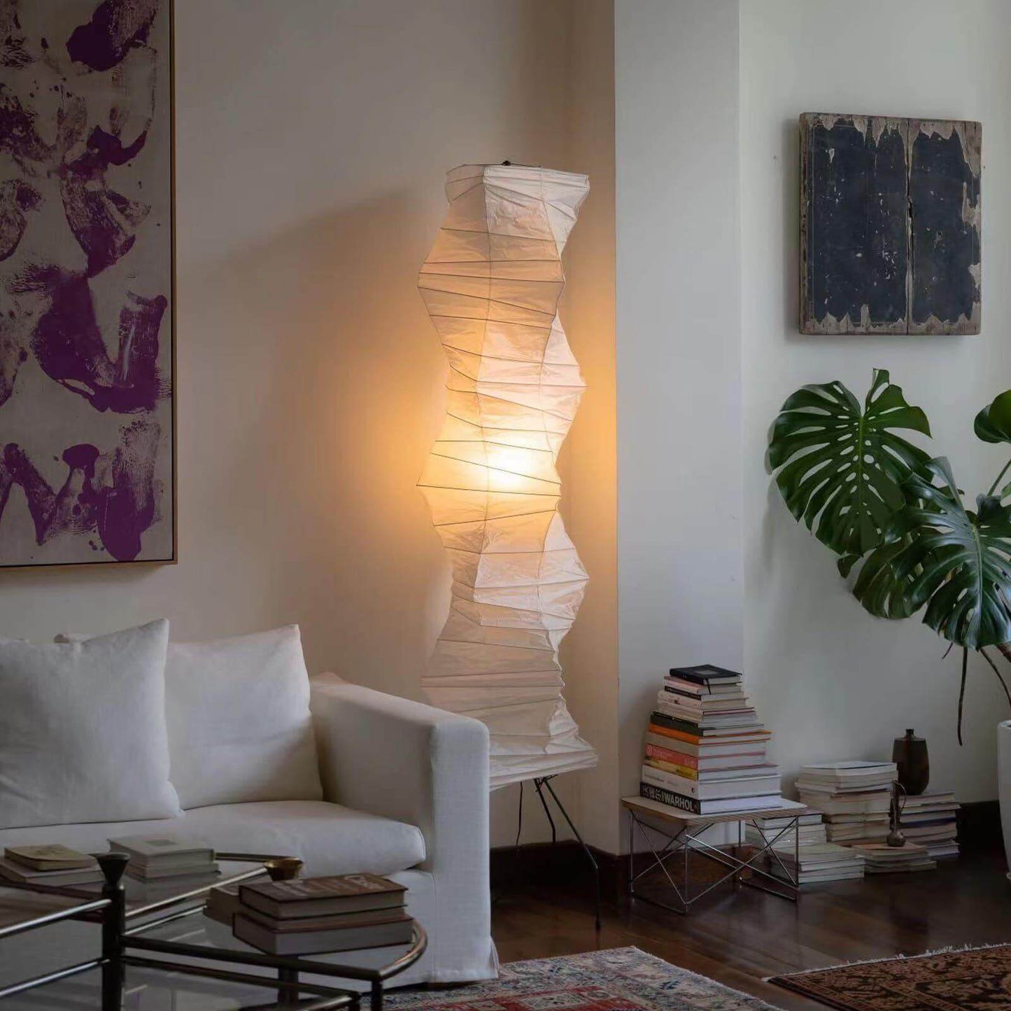 Haruto – Lampadaire en papier de riz japonais