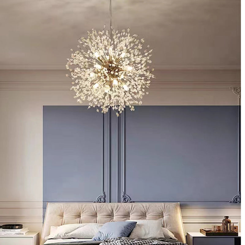 ClartéCristal – Suspension LED élégante avec effet de diffraction