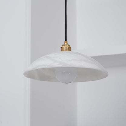 Mark – Pendelleuchte en Alabaster & Laiton