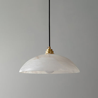 Mark – Pendelleuchte en Alabaster & Laiton