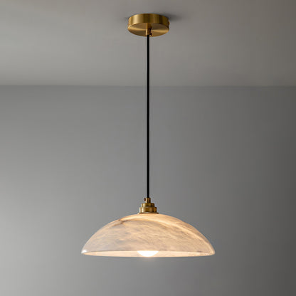 Mark – Pendelleuchte en Alabaster & Laiton