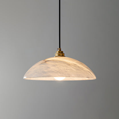 Mark – Pendelleuchte en Alabaster & Laiton