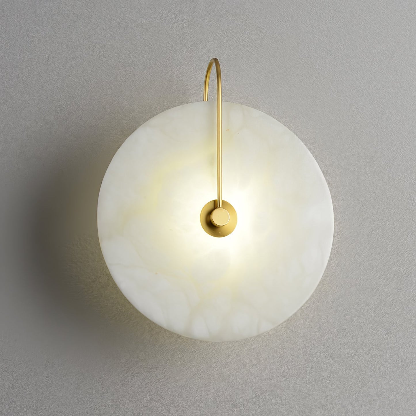 Aveline – Applique LED en pierre d'albâtre
