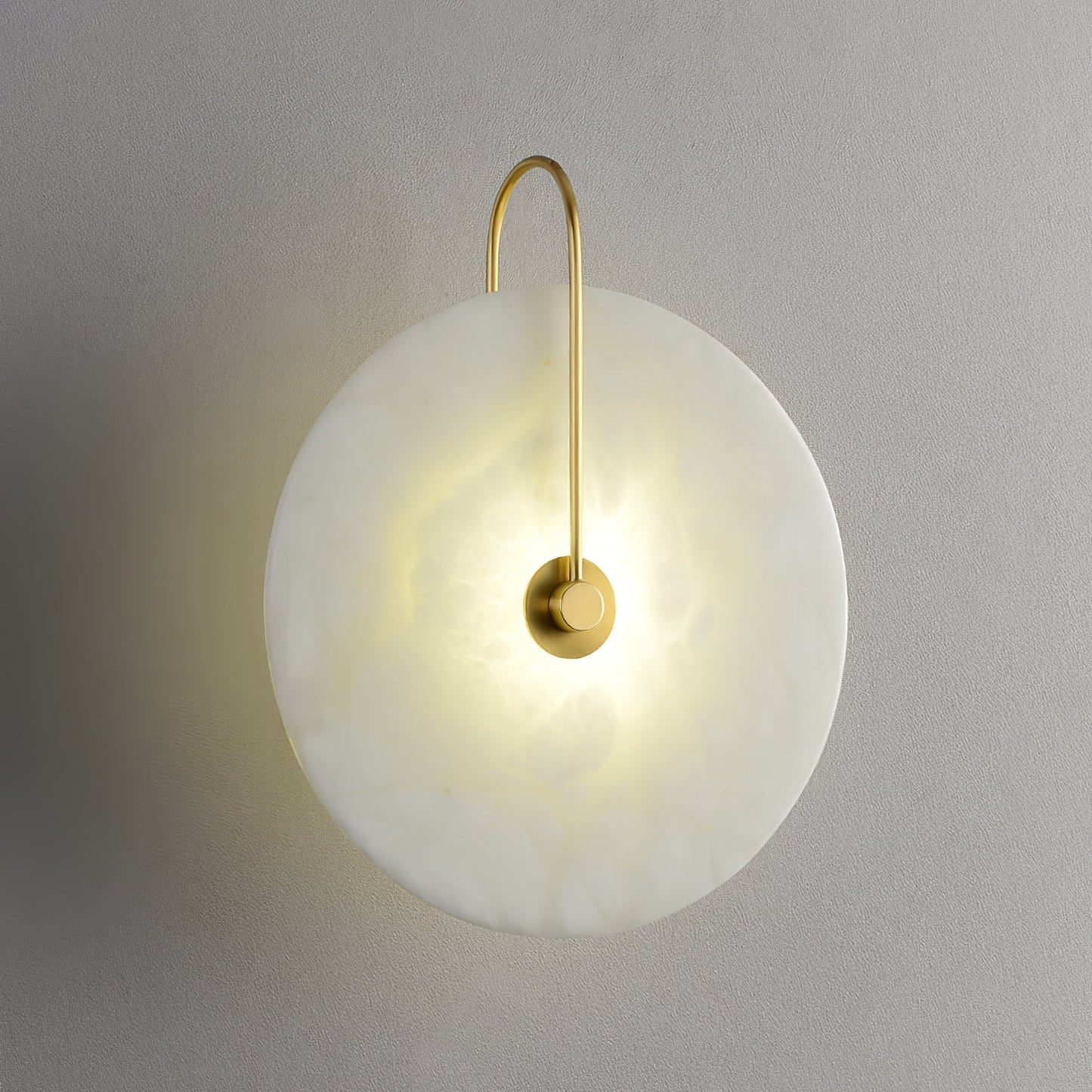 Aveline – Applique LED en pierre d'albâtre