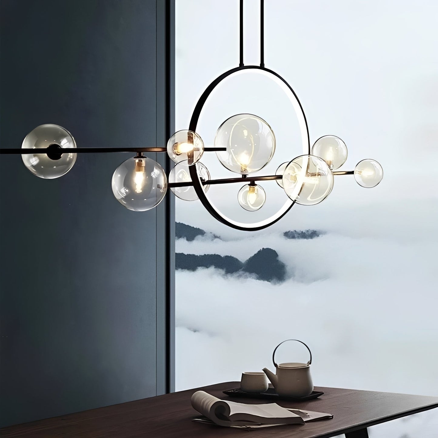 Luneo – Suspension en verre postmoderne