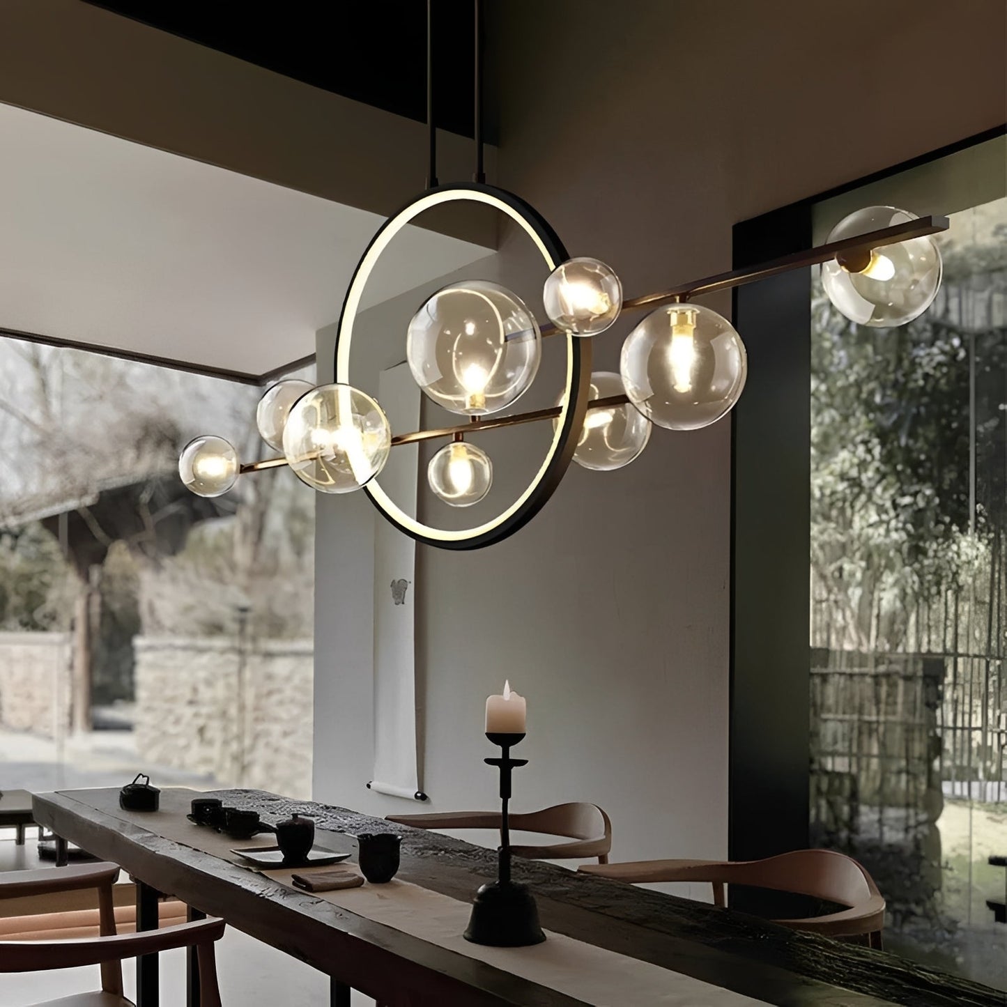 Luneo – Suspension en verre postmoderne