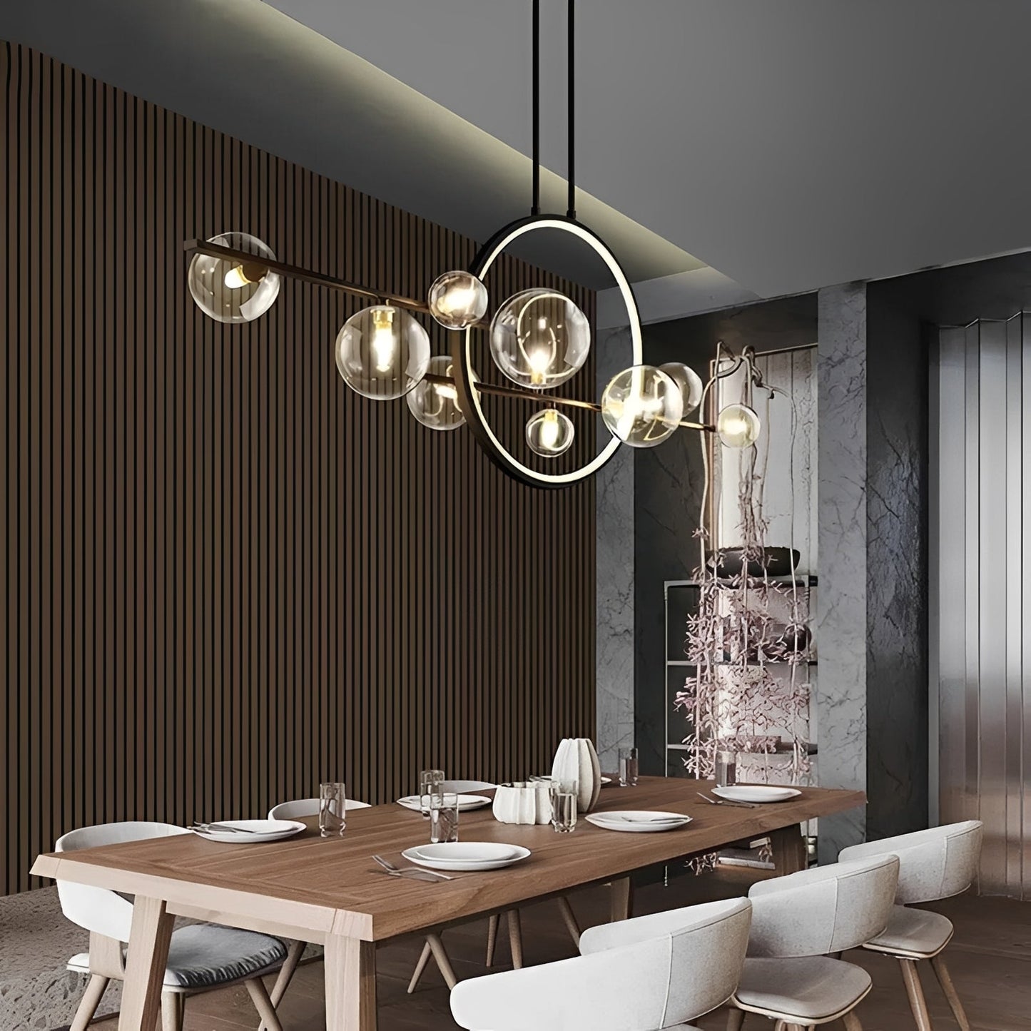Luneo – Suspension en verre postmoderne