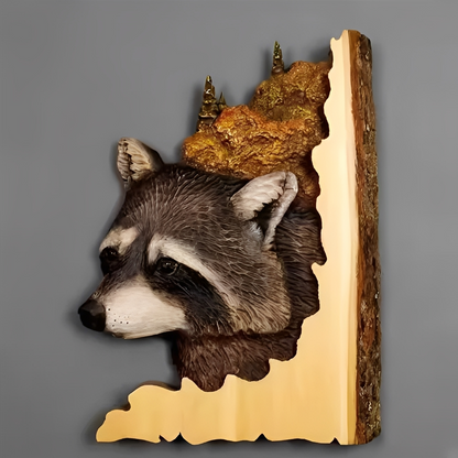 WildWood – Décoration Murale Tête d'Animal Fait Main